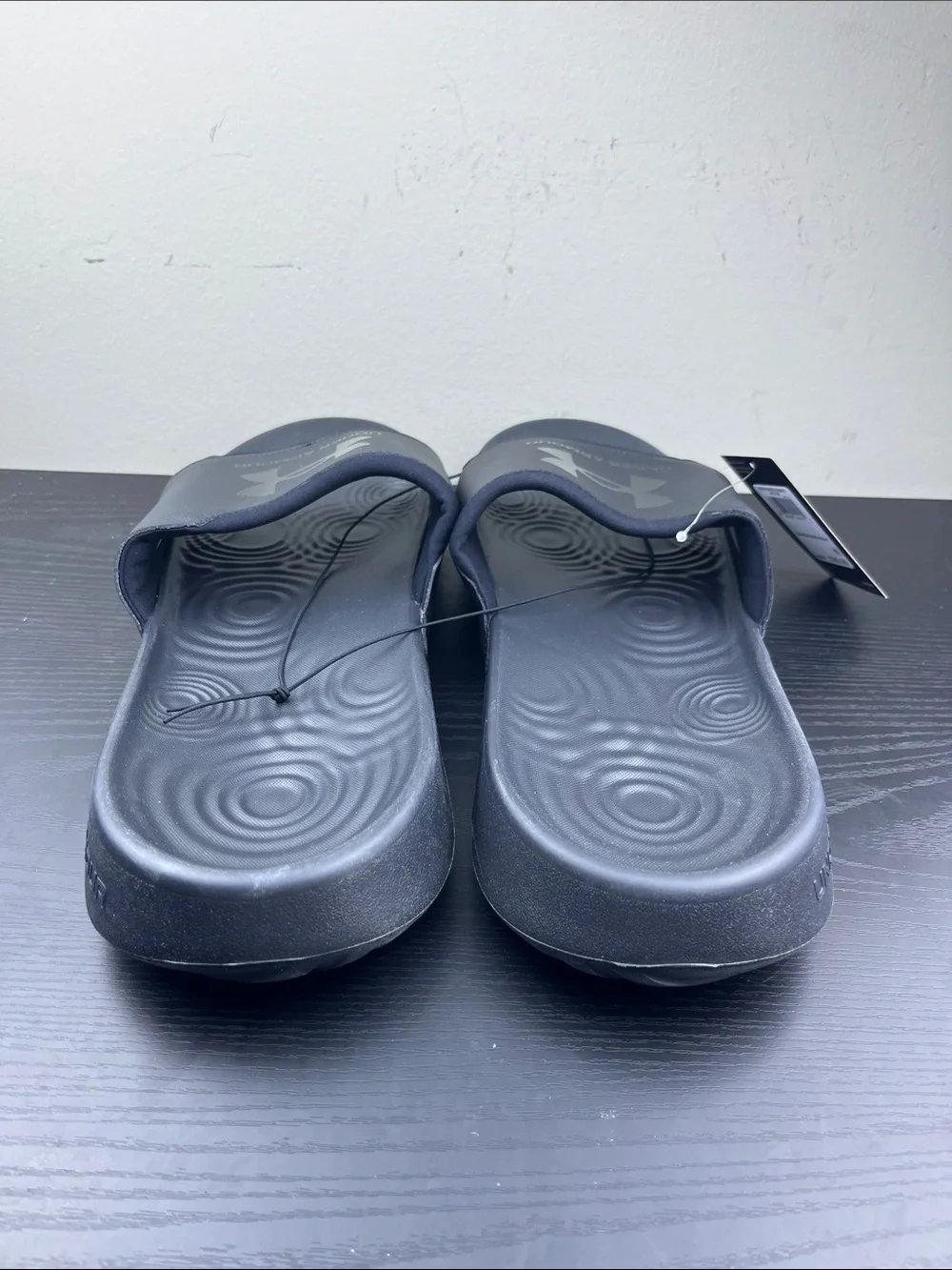Under Armour Ignite Select Black Men's Size 18 Slide Sandals Logo‎ Comfort